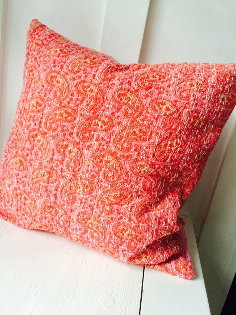 Kantha Pillow Cover  18 x 18
